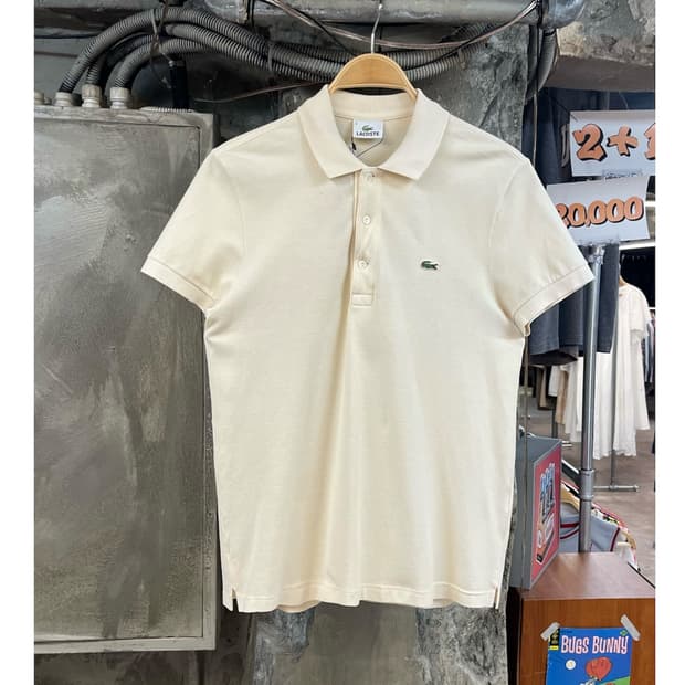 라코스테 반팔 카라티 아이보리 #csz4086