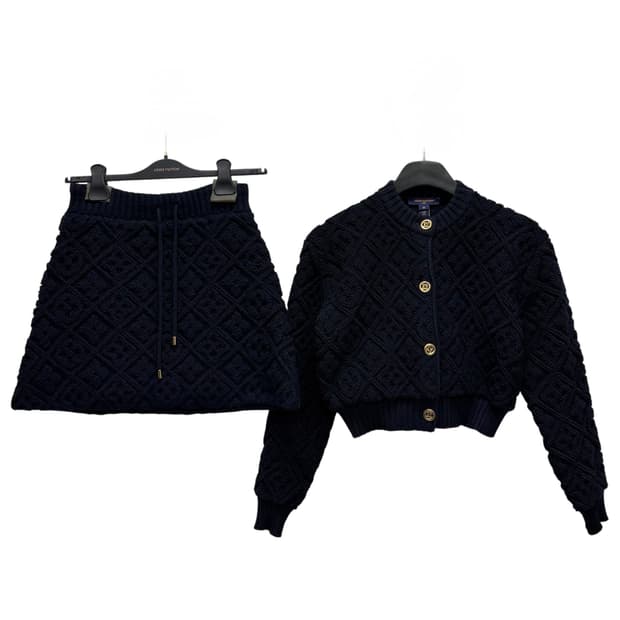 루이비통 모노그램 타월링 가디건&스커트 ( 44/25 )