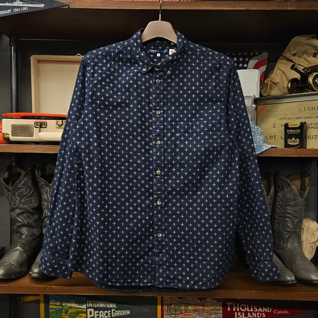 리바이스 크래프트 제페니즈 인디고 코튼 셔츠 N1130