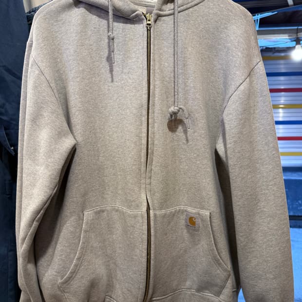 칼하트 그레이 써멀 후드집업