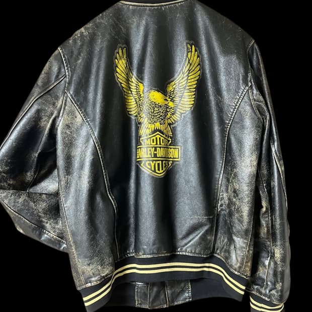[할리데이비슨] Cowhide 레더 자켓 / L