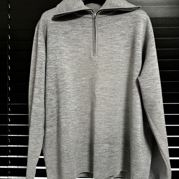 Studio Nicholson 반집업 메리노 울 니트 L