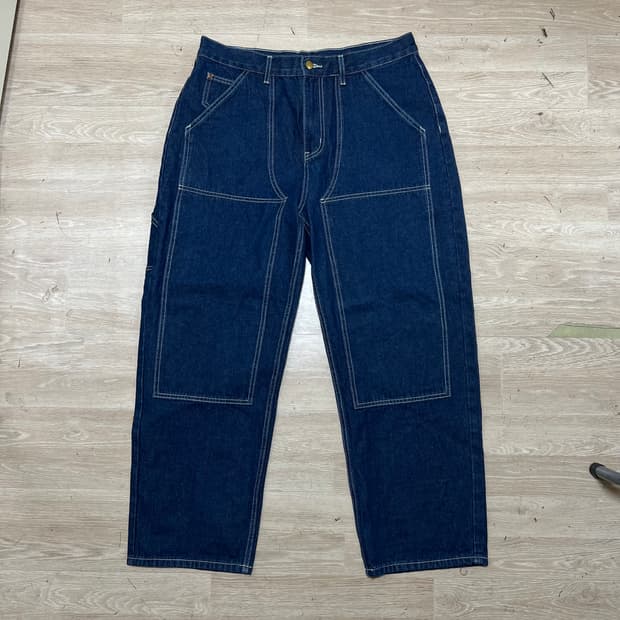 베터 크래프트 워크웨어 더블니 카펜터 데님 청바지 [진청] 34