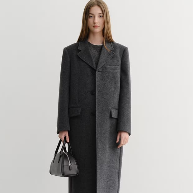 던스트 UNISEX 2-WAY 3 BUTTON CASHMERE COAT
