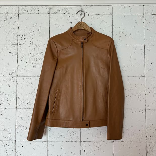 우먼55 빈티지 양가죽 싱글 자켓