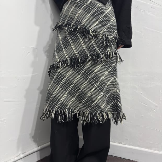 asiabeat design layered skirt