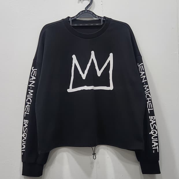 [90] 장미셸바스키아 스트링 맨투맨 여성 90-95사이즈