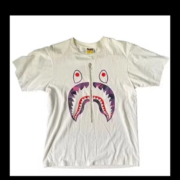 베이프 샤크 반팔 L