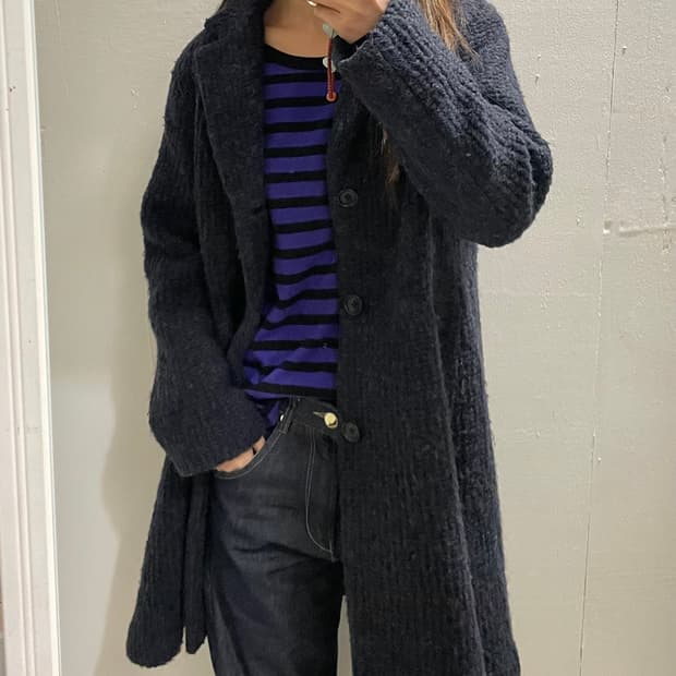 80's PLANTATION by issey miyake 니트 코트