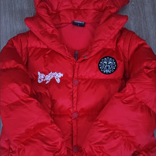 글로갱 패딩 레드
