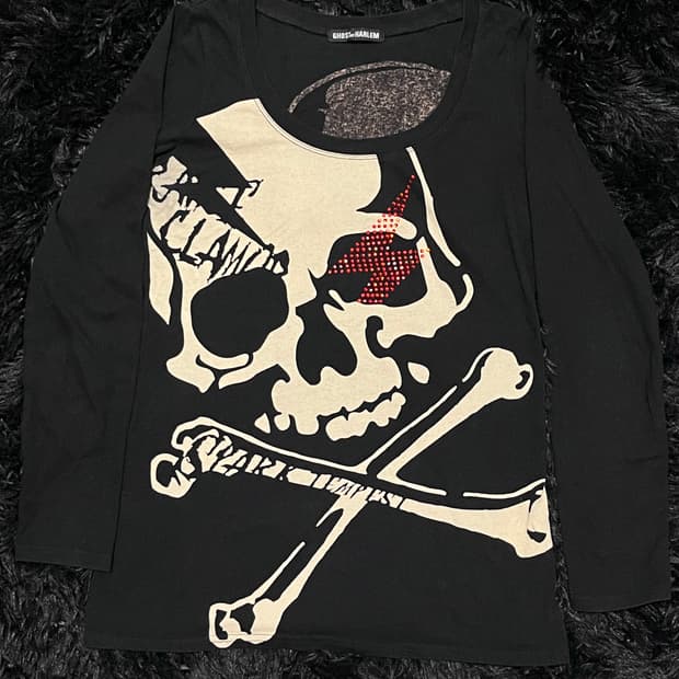 ghost of harlem 고스트 오브 할렘 큐빅 스컬 롱슬리브