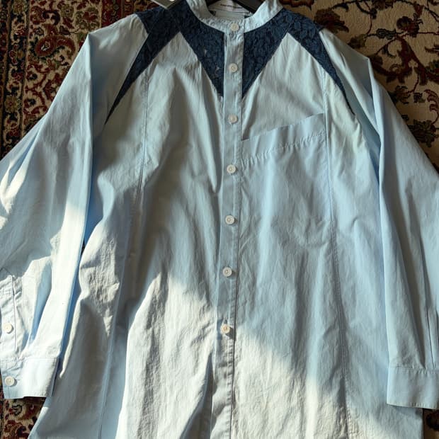 [46] 22SS 키코코스타디노브 퓨처 롱 셔츠 블루