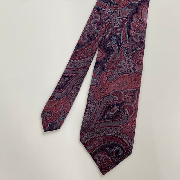 랑방 페이즐리 정품 명품넥타이 (LANVIN) 8.2cm