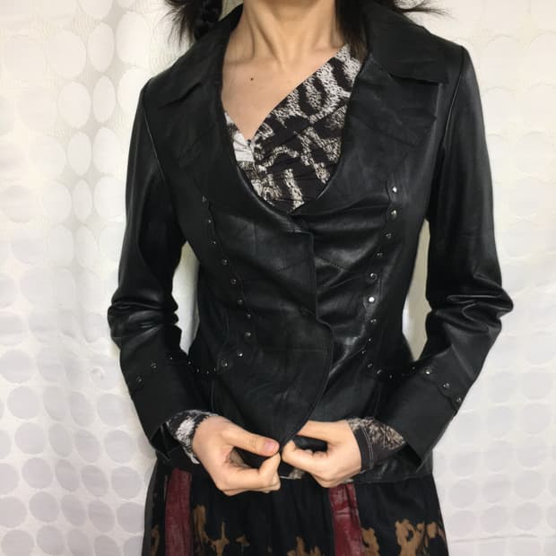 hiroko bis양가죽 자켓