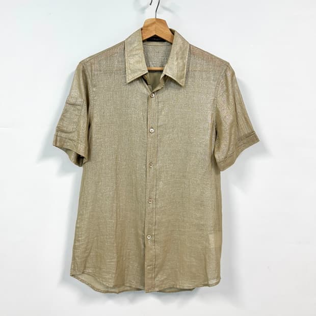 COSTUME NATIONAL HOMME 코스튬내셔널 골드메탈컬러 셔츠