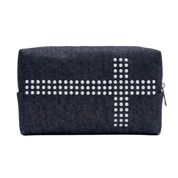 2000아카이브스 데님 파우치 denim stud pouch