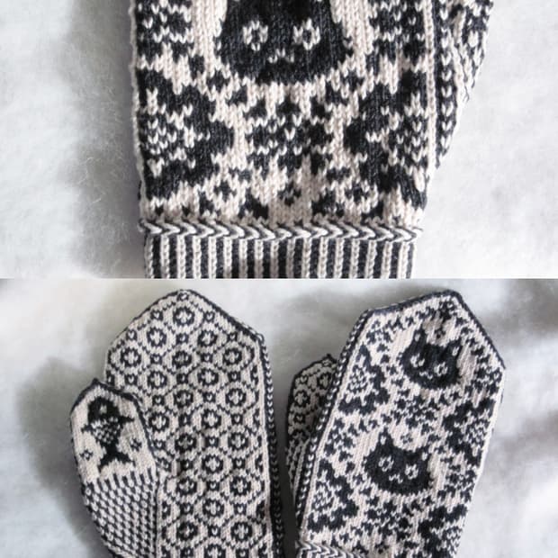 일본인 어머니 핸드메이드 네코짱장갑