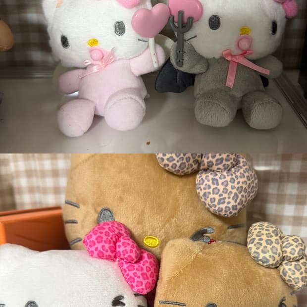 키티 엔젤 악마 교복 키티 키링 인형