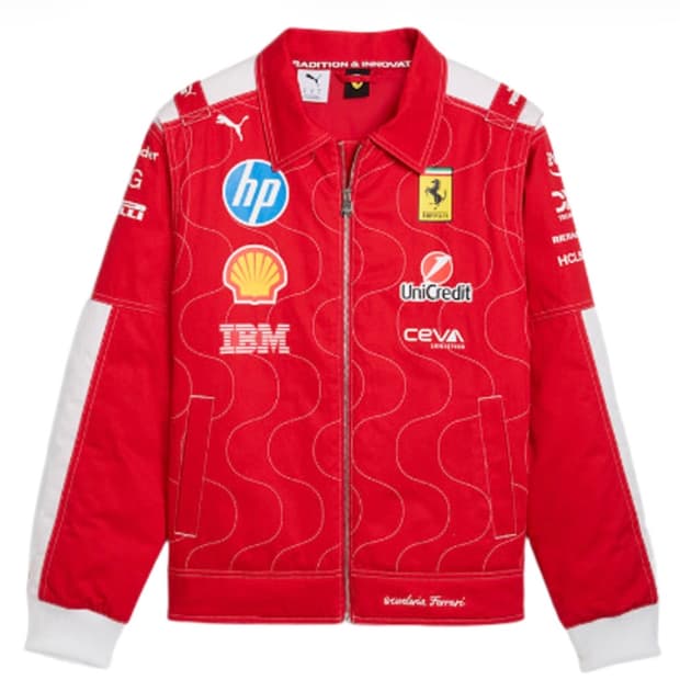 스쿠데리아 페라리 푸마 HP 2025 팀 몬자 레이싱 자켓 로소 코르사