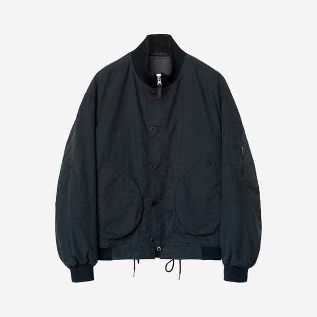 [중고] 폴리테루 탱커 자켓 1.5v - black
