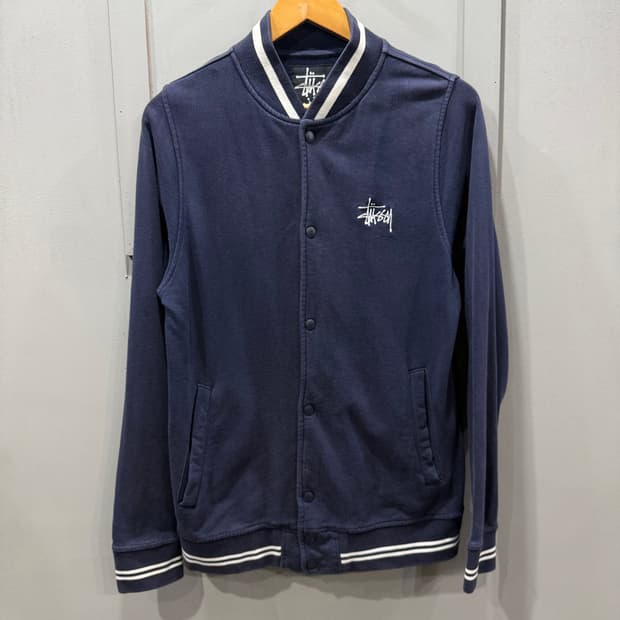 M 스투시 Stussy 00s 코튼 바시티 스타디움 점퍼 자켓