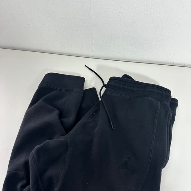 M 나이키 X 조던 블랙 기본로고 루즈핏 밴딩 스웻 조거팬츠