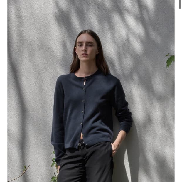 [018] short knit cardigan 블랙 3사이즈