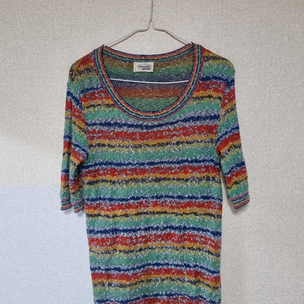 미쏘니 이탈리아 정품 반소매니트 66사이즈 