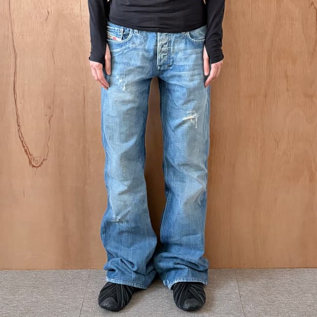 디젤 플레어 데님 팬츠