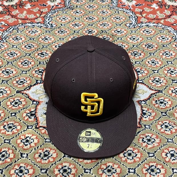 [7 5/8] 뉴에라 59FIFTY 샌디에이고 파드리스 사이즈캡 브라운