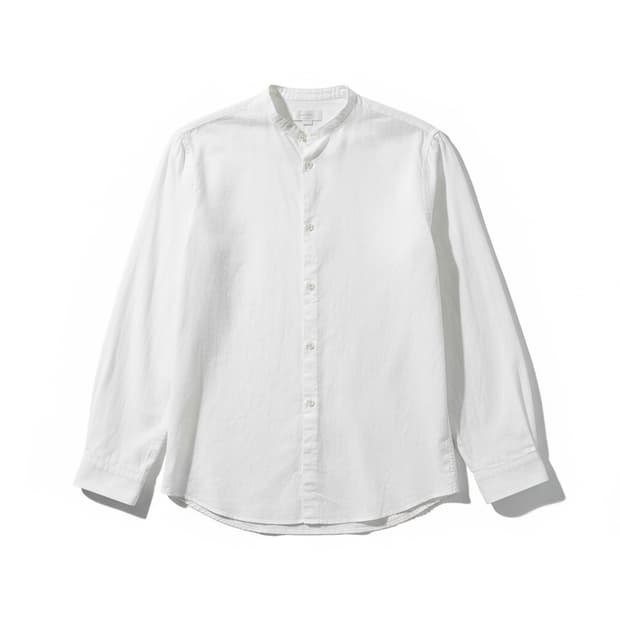 코스(COS)화이트 헨리넥 셔츠 m