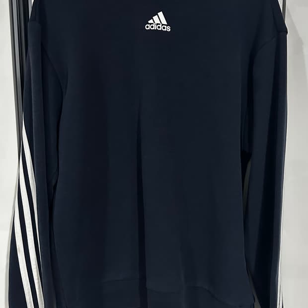 아디다스 삼선 크루넥 맨투맨 S