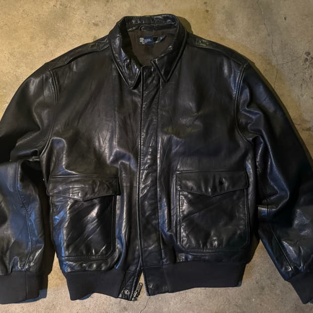 빈티지 폴로 A-2 카우하이드 자켓