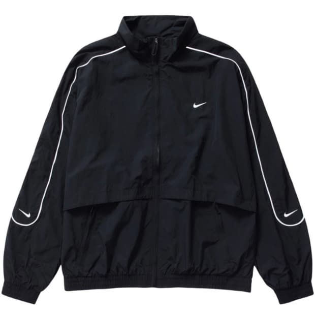 나이키 NSW 솔로 스우시 우븐 트랙 자켓 블랙 - 아시아