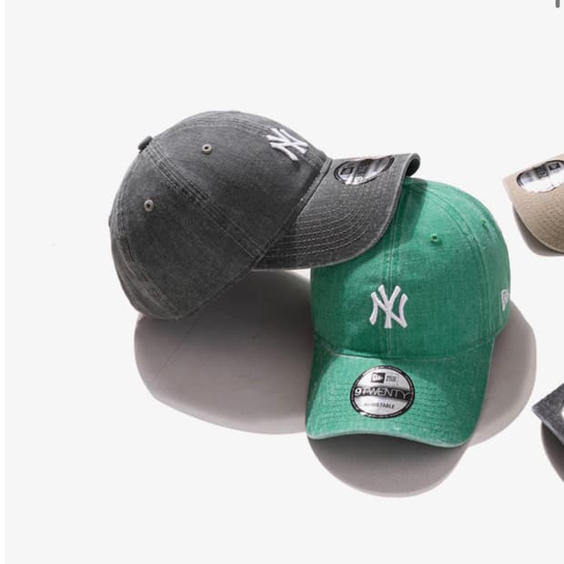 앰엘비 워싱 볼캡 카키