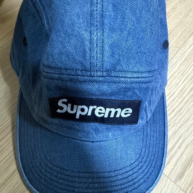 슈프림 워시드 치노 캠프캡 데님 24fw