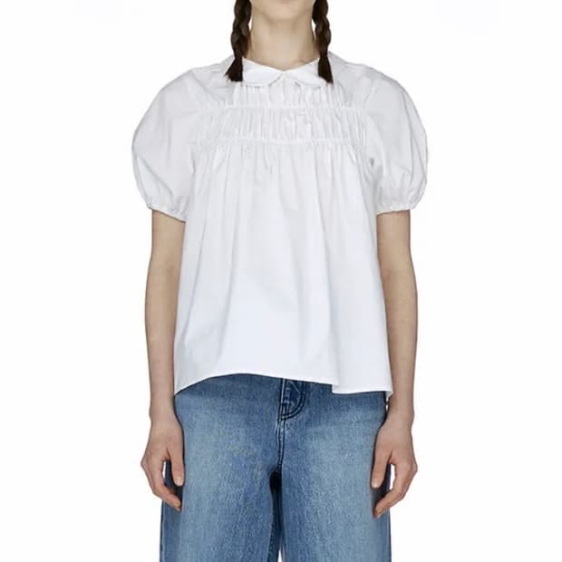 버뮬라 블라우스 화이트 S사이즈