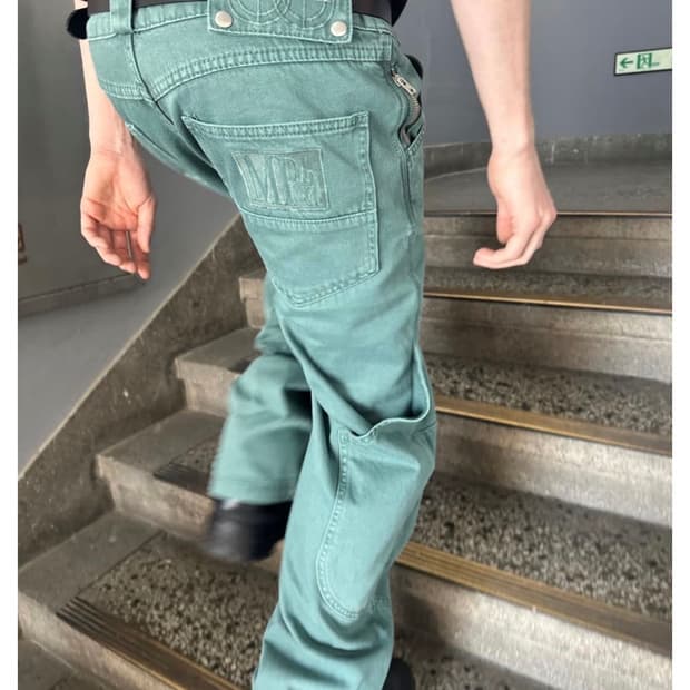 MPa CALF POCKET PANTS (EMERALD)