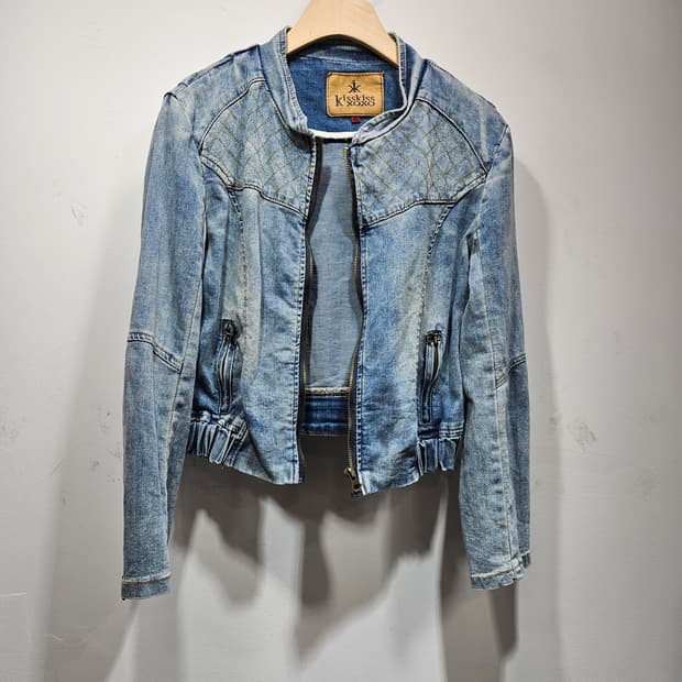 키스키스 빈티지 청자켓 