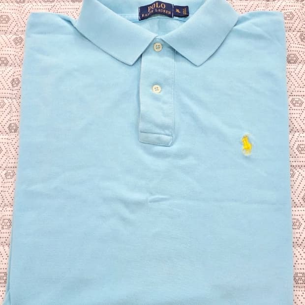 폴로 랄프로렌 하늘색 폴로셔츠 XL