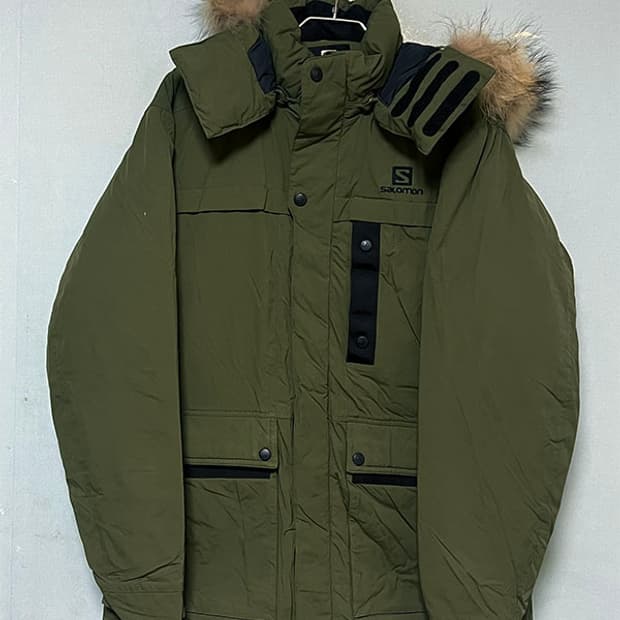 살로몬 남자 야상 패딩점퍼 덕다운 캐주얼 XL 105