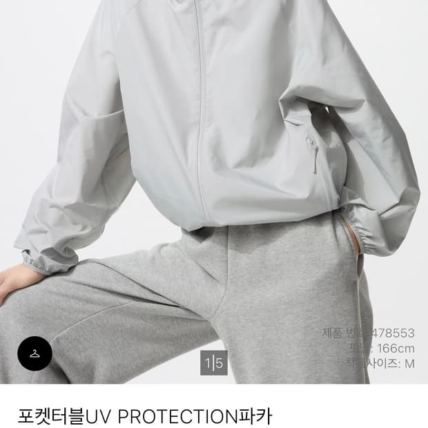 유니클로 여성 포켓터블UV PROTECTION파카