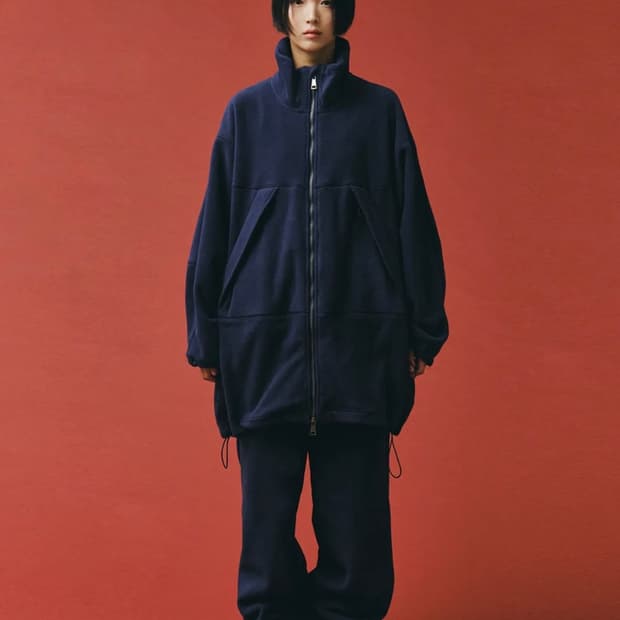 플리즈프로젝트 플리스 후리스 뽀글이 네이비