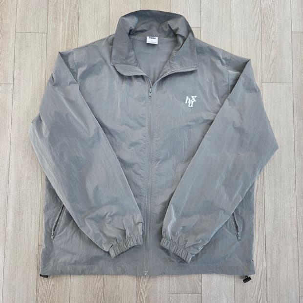 에이치덱스 hdex 하덱스 메탈 나일론 윈드브레이커 바람막이 그레이 L