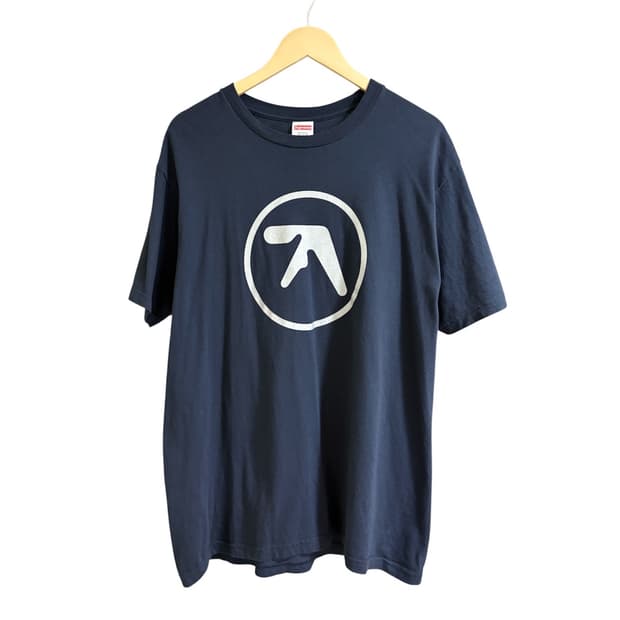 슈프림 aphex twin 티셔츠 네이비