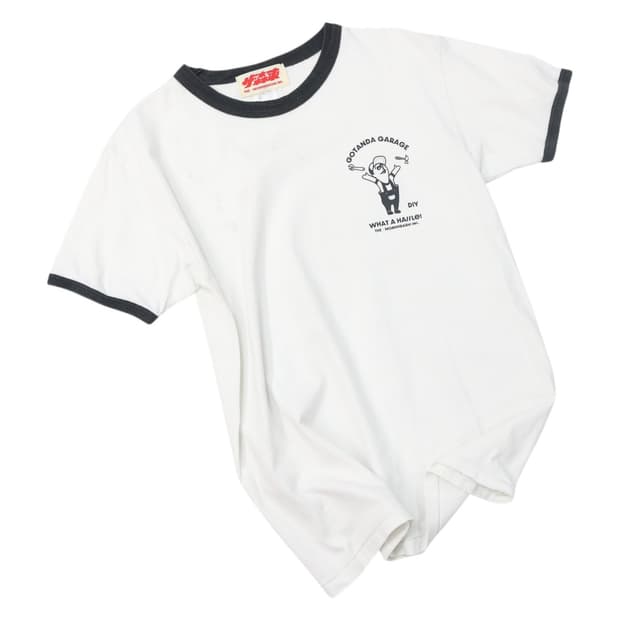 Gotanda Garage 고탄다 가라지 빈티지 그래픽 링거 티셔츠 M
