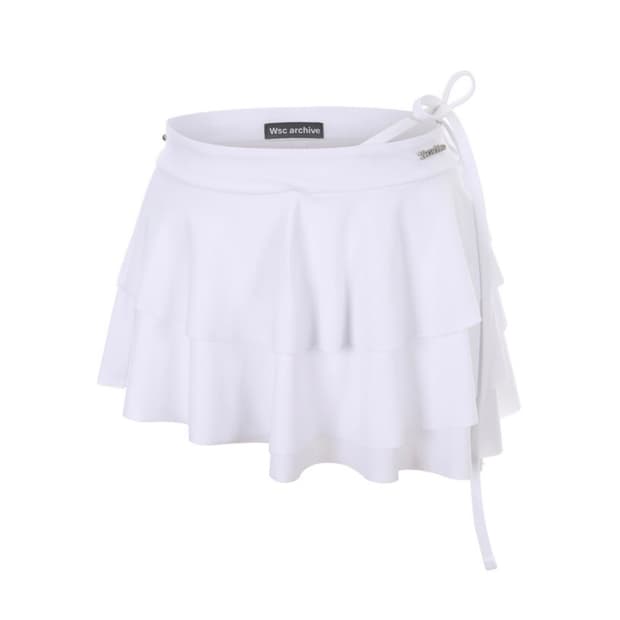 wsc 아카이브 Diagonal line frill skirt