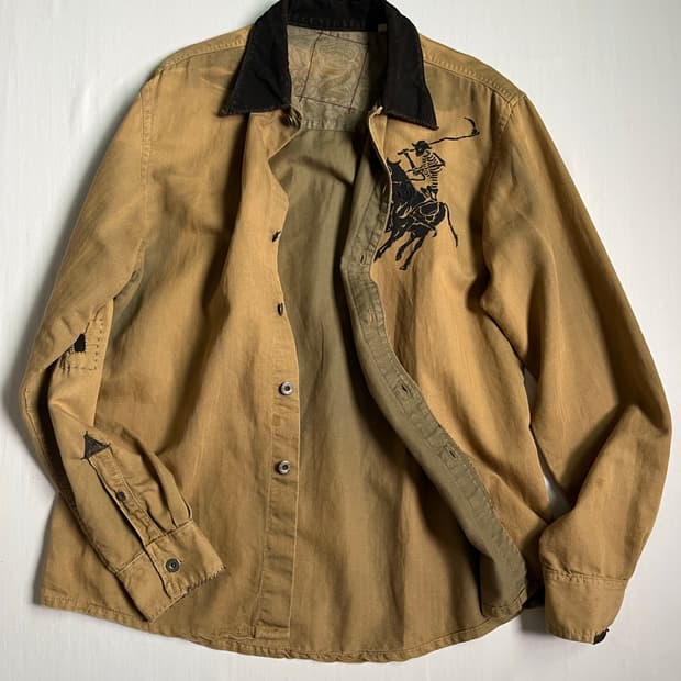 Vintage Remake Linen Blended Shirt