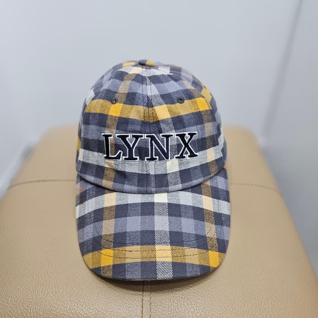 링스 LYNX 체크 골프 모자