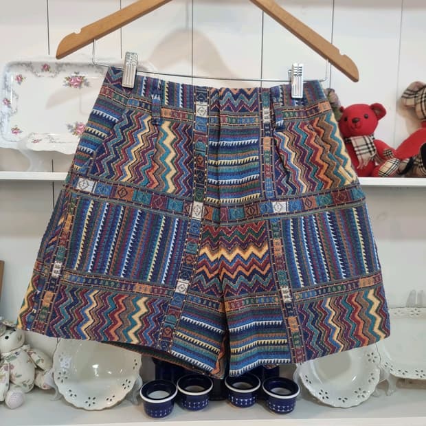 alicia PAGEBOY 에스닉 패턴 큐롯팬츠